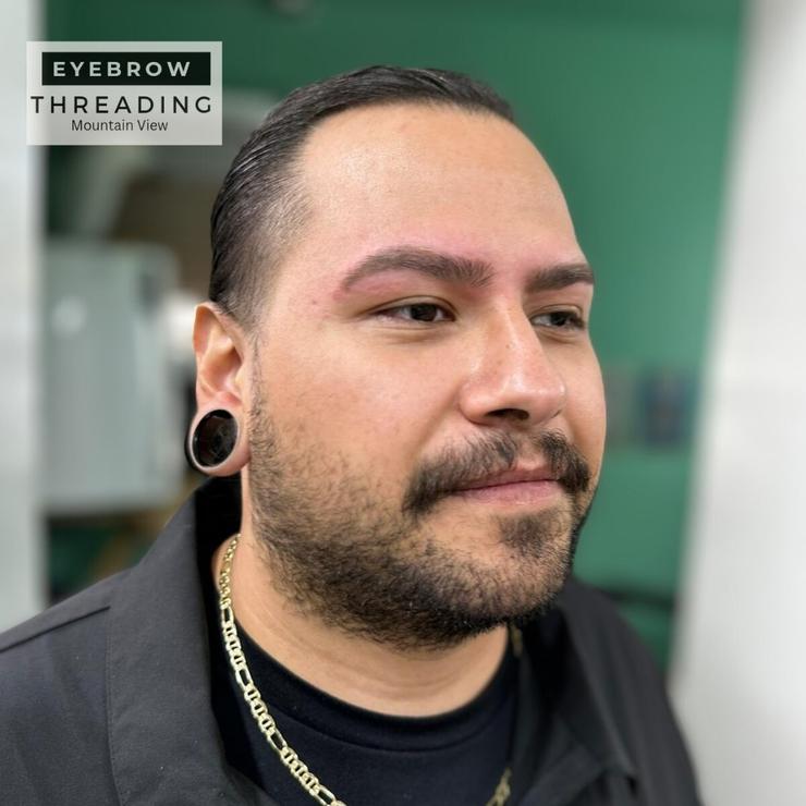 men eyebrow threading